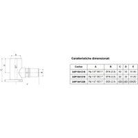 Фитинг APE Колено с фланцем 16x1/2" [3AP1541216]