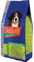 Delivit Excelence ягненок/рис 15 кг