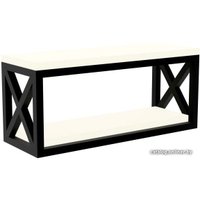 Журнальный столик TMB Loft Блум ЛДСП 1000х400х500 36 мм (белый альпийский)