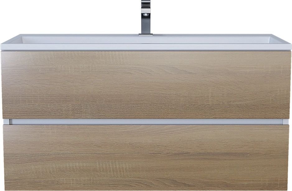 

Uperwood Тумба с умывальником Barsa 100 см (белый/дуб сонома)