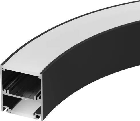 Алюминиевый профиль Arlight SL-ARC-5060-D1000-A90 Black 029268