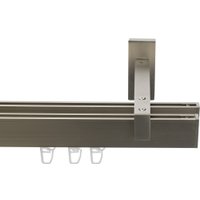 Карниз для штор Sundays Home Флэт Лайн Изи двойной (составной, заглушка, сатин, 3.2 м)