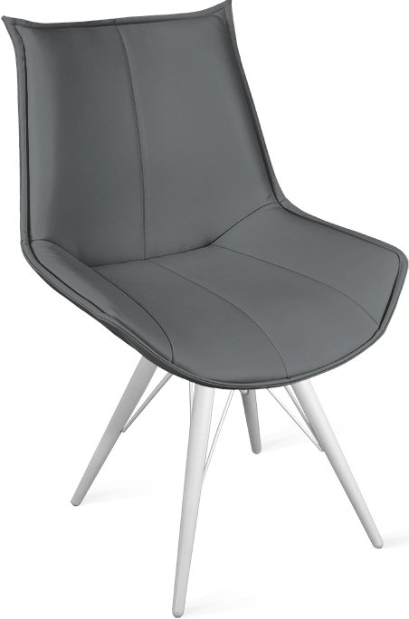 

Стул Трия Тейлор К3 исп.2 (белый матовый/кожзам Polo Graphite)