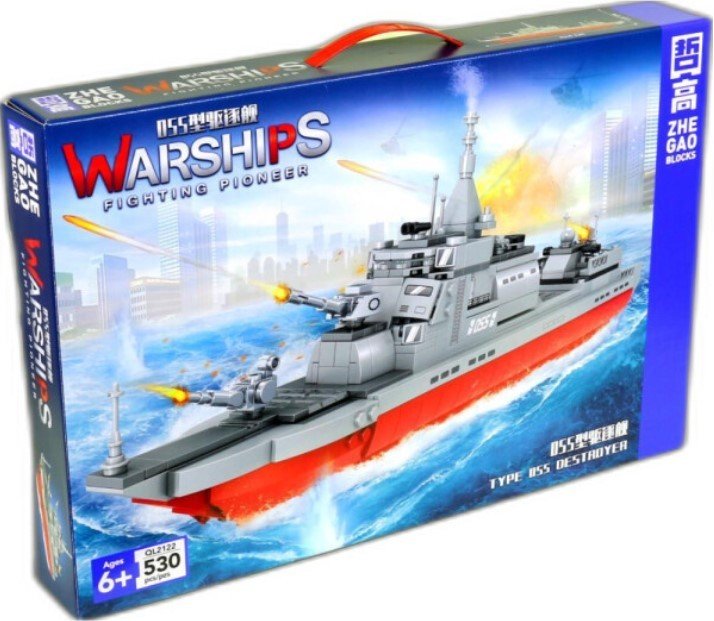 

Конструктор Zhe Gao Military QL2122 Эскадренный миноносец Тип 055