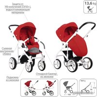 Универсальная коляска BEBETTO Magnum (3 в 1, 207, белая рама)