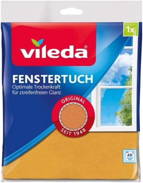 

Салфетка хозяйственная Vileda Fenstertuch 162401 (оранжевый)