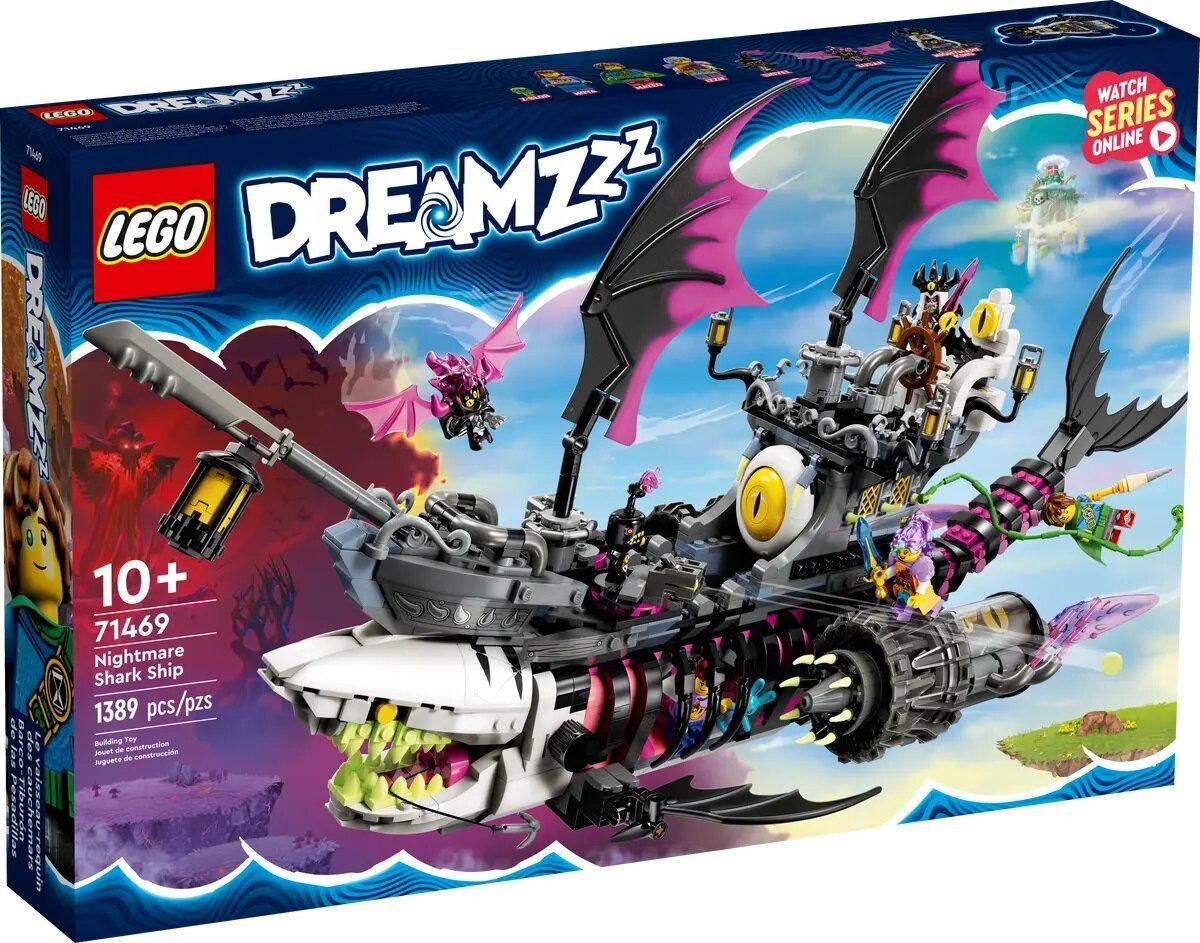 Конструктор LEGO DREAMZzz 71469 Корабль кошмарной акулы