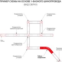Коннектор питания шинопровода Elektrostandard Гибкий TRC-1-1-FLEX-BK a039588 (черный)