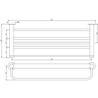 Полка для полотенца Artize Onyx ONY-CHR-59781