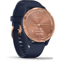 Гибридные умные часы Garmin Vivomove 3S (розовое золото/темно-синий)