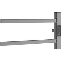 Полотенцесушитель Маргроид Ferrum Cook СНШ профильный 18*40 Графит, скрытого монтажа, таймер справа