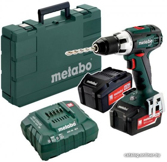 Дрель-шуруповерт Metabo BS 18 LT 602102500 (с 2-мя АКБ 4 Ah)