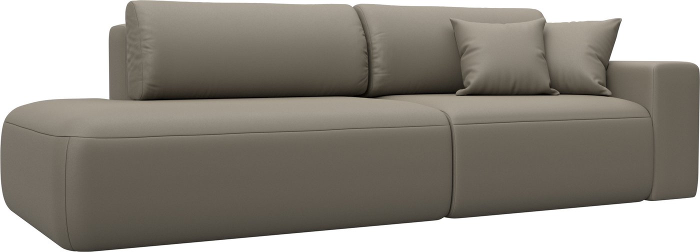 

Диван Лига диванов Лига-036 НПБ Модерн подлокотник справа 127709 (экокожа Grifon 04 бежевый)