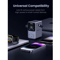 Портативная зарядная станция Ugreen PB770 48000mAh (серый) + брендированный брелок Ugreen