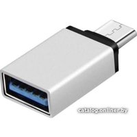 Адаптер USBTOP OTG USB3.1 Type-C – USB3.0 (серебристый)