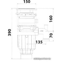 Измельчитель пищевых отходов Bone Crusher BC 910 Slim Line