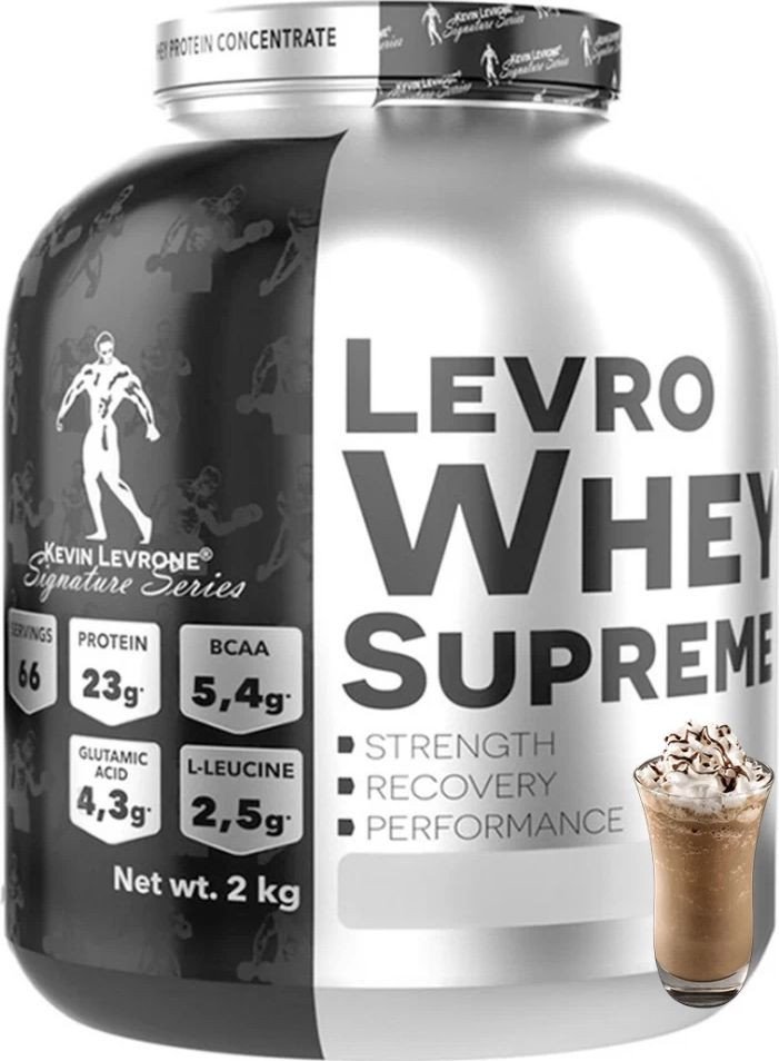 Протеин сывороточный (концентрат) Kevin Levrone Levro Whey Supreme (2 кг, кофе фраппе)