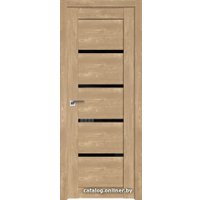 Межкомнатная дверь ProfilDoors 2.09XN R 80x200 (каштан натуральный, стекло черный триплекс)