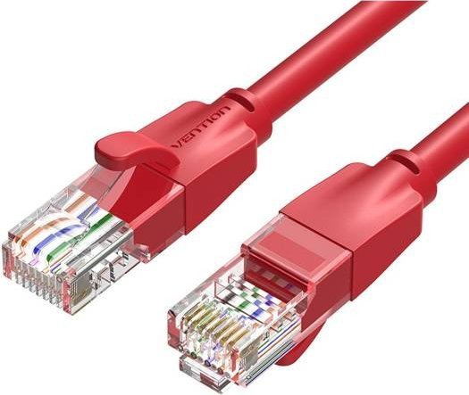 Кабель Vention IBERH RJ45 - RJ45 (2 м, красный)