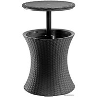 Стол Keter Cool Bar Rattan (ротанг, черный)