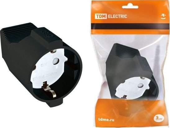 

Розетка TDM Electric SQ1806-0032 (черный)