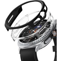 Чехол Ringke Slim для Galaxy Watch 8 Classic 46mm Clear(1шт) + Matte Black(1шт)