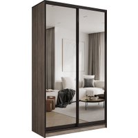 Шкаф-купе Евва АЭП ШК.2.02 138 TG.05 (дуб трюфель/зеркало/венге глянец)