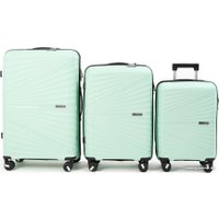 Комплект чемоданов Pride PP-9702 (3шт, мятный)