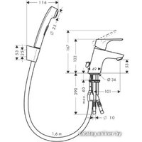 Смеситель с лейкой для биде Hansgrohe Focus E2 (31926 000)