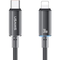 Кабель Usams US-SJ659 USB Type-С - Lightning (1.2 м, черный)