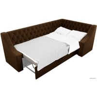 Угловой диван Лига диванов Мерлин 100452 (коричневый)