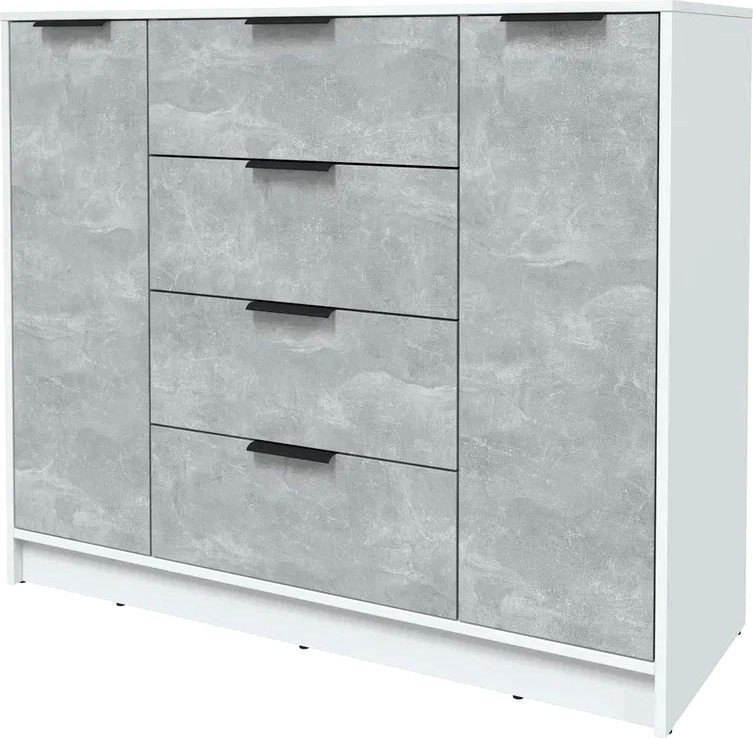 

Тумба Интерлиния Концепт КТ-Т120 (бетон/белый платинум)