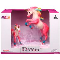 Набор фигурок Masai Mara Мир фэнтези. Семья розовых единорогов MM206-441