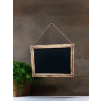 Доска меловая Florbox Для записей на канате 51х38х1.5 см (обжиг/черный)