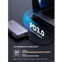 Внешний аккумулятор Ugreen PB205 25000mAh (серый)