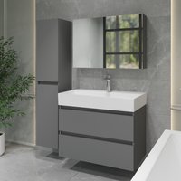 Lauter Тумба с умывальником Mia 80 + Optima 80.5 (графит)