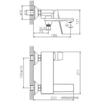 Смеситель Haiba HB60533-3 (серый)