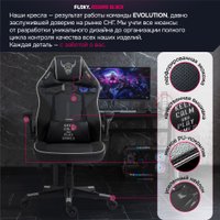Игровое (геймерское) кресло FLOKY Asgard Black (черный)