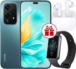 HONOR 200 Lite 8GB/256GB международная версия + HONOR CHOICE Earbuds X5 Lite + HONOR Band 9 за 20 копеек (океанический голубой)