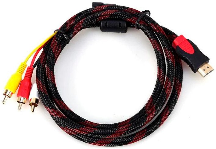 Кабель USBTOP HDMI - 3x RCA (1.5 м)