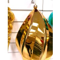 Елочная игрушка GreenTerra Сосулька 60см 202514 (золото)