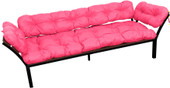 Дачный с подлокотниками 12170608 (розовая подушка)