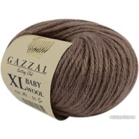 Пряжа для вязания Gazzal Baby Wool XL 835 50 г 100 м (кофейный)