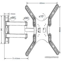 Кронштейн для телевизора MasterKron PLA17-443
