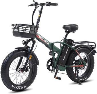 Электровелосипед White Siberia Slav Pro (матовый зеленый)