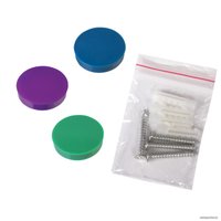 Магнитно-маркерная доска BRAUBERG стеклянная 45x45 см (белый)