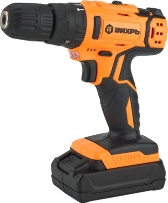 Ударная дрель-шуруповерт Вихрь ДА-24Л-2КУ (с 2-мя АКБ, кейс)
