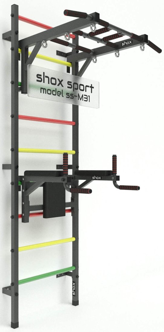 

Шведская стенка (лестница) Shox M31 (темно-серый антик/разноцветный)