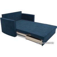 Диван Мебель-АРС Санта №2 (велюр темно-синий Luna 034)