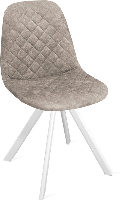 

Стул Трия Ричи К2 (белый матовый/микровелюр Wellmart Latte)